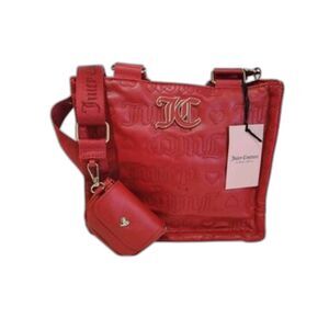 Juicy Couture Y2K Pink League Mini Tote Handbag w/Coin Purse Red NWT Preppy